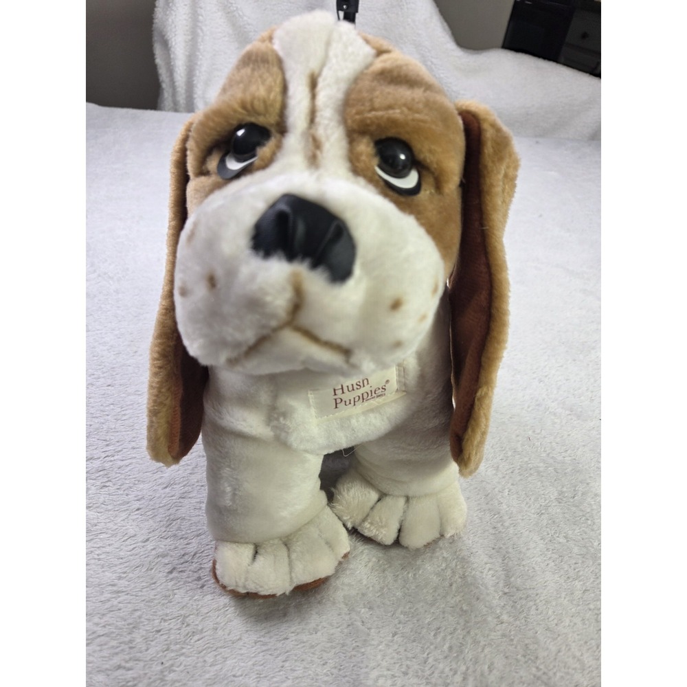 Vintage Hush Puppies Basset Hound Plush Dog 1993 Rockford Advertising Promo Toy